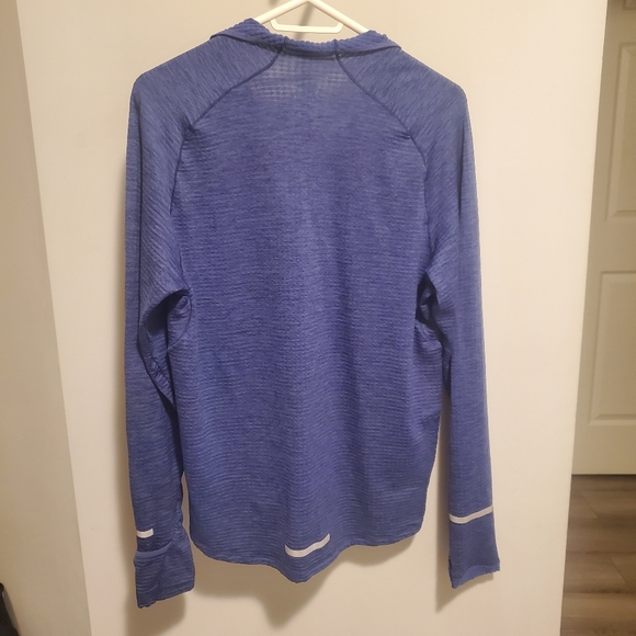 Men's Blue Long Sleeve 1/4 Zip Nike Dri Fit - Picture 3 of 5